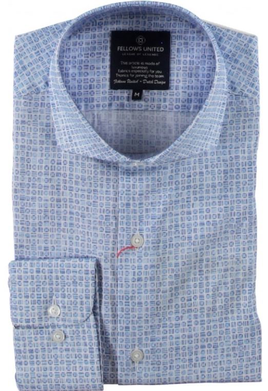 Fellows Shirt korte mouw faded super 21.6637 115