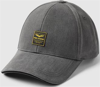 PME Legend Cap denim cap with ruber badge PAC2308907 GDN