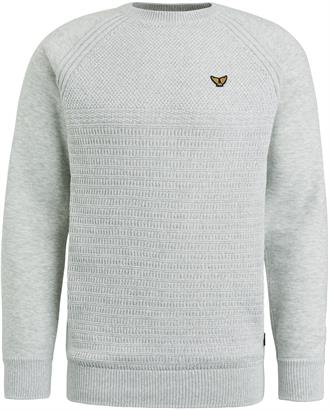 PME Legend R-neck knit sweat combination PKW2309323-7013