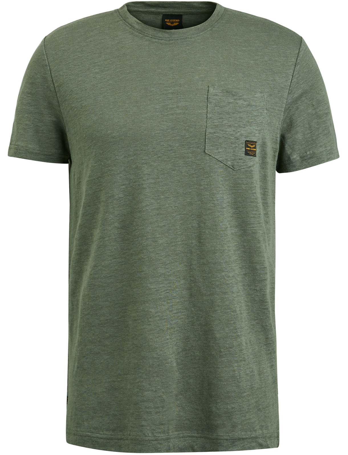 PME Legend Short sleeve r-neck linen jers PTSS2305585 6024