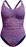 Speedo Eco print v neck 1p blu/ora 004023-17921